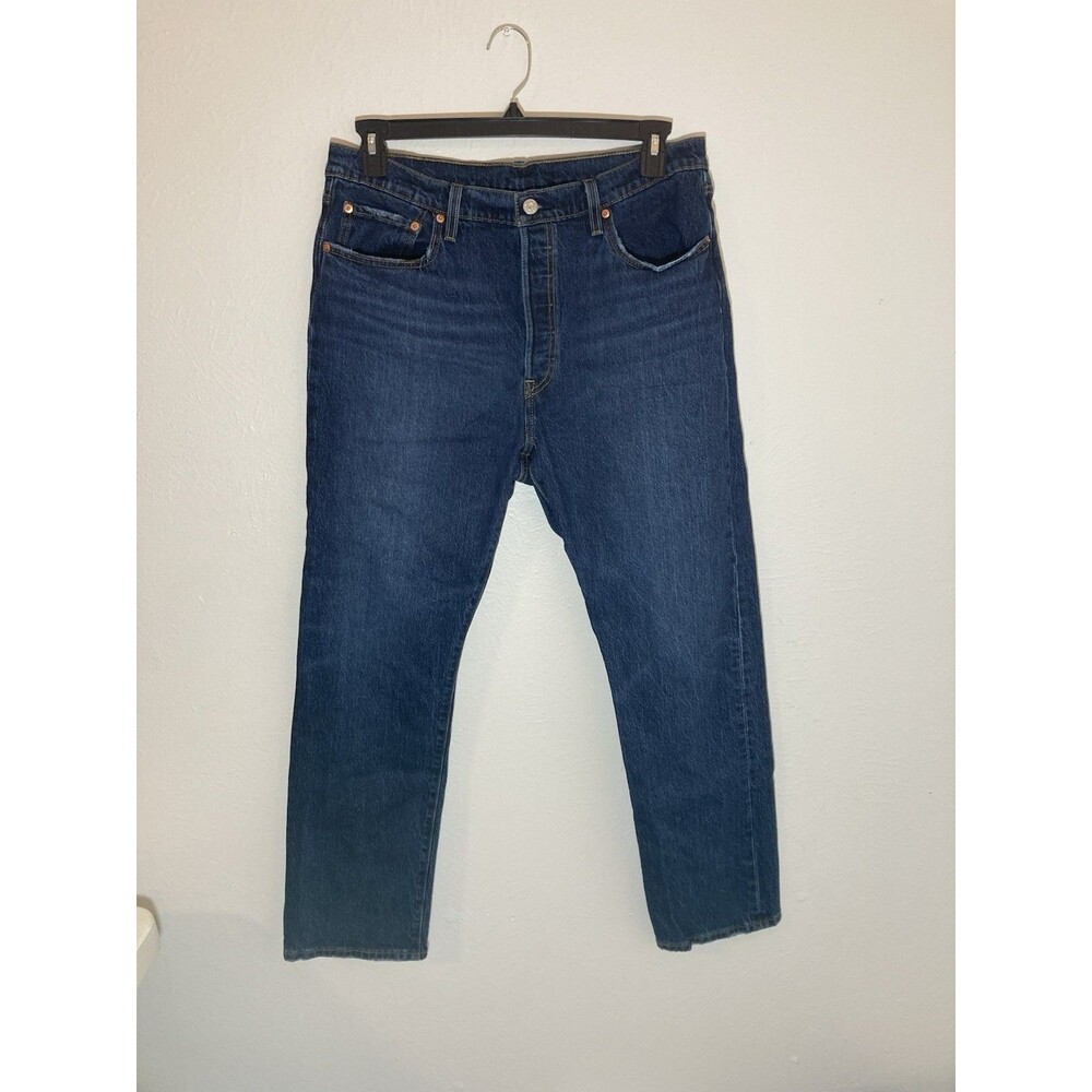 Levi's 501  Jeans Straight Leg Denim 29Lx32W Dark Wash